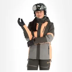 Rehall, Evy-R Ski-jas Dames Gunmetal Grijs -Cmp Ski-uitrusting Winkel rehall evy r aa jas gevoerd dames gunmetal grijs 22rehal139v4 BI 04