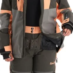 Rehall, Evy-R Ski-jas Dames Gunmetal Grijs -Cmp Ski-uitrusting Winkel rehall evy r aa jas gevoerd dames gunmetal grijs 22rehal139v4 BI 07