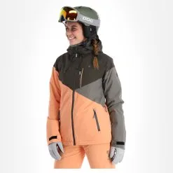Rehall, June-R Ski-jas Dames Shell Coral Roze -Cmp Ski-uitrusting Winkel rehall june r aa jas gevoerd dames shell coral roze 22rehal141v2 BI 04