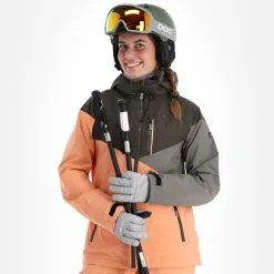 Rehall, June-R Ski-jas Dames Shell Coral Roze -Cmp Ski-uitrusting Winkel rehall june r aa jas gevoerd dames shell coral roze 22rehal141v2 BI 05