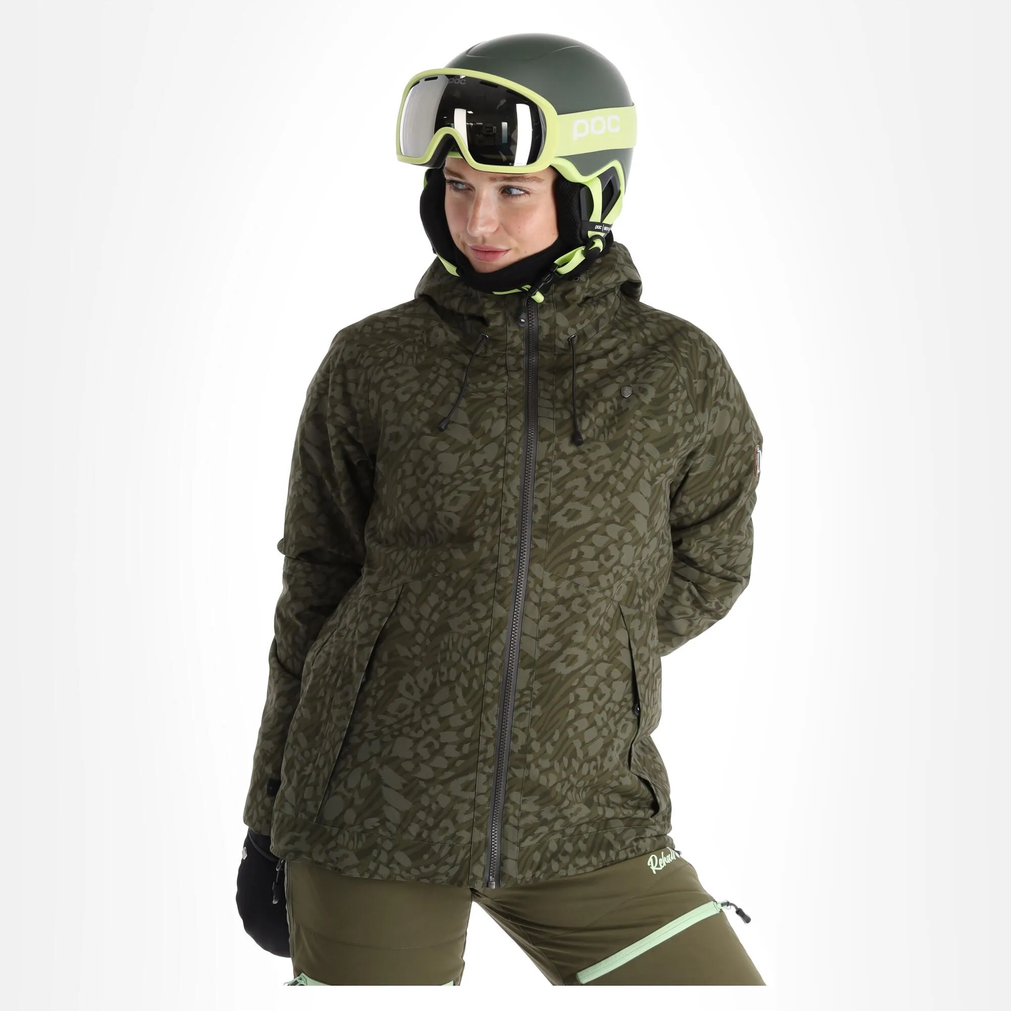 Rehall, Kiki-R Ski-jas Dames Dusty Panther Groen 3 Rehall, Kiki-R Ski-jas Dames Dusty Panther Groen - Afbeelding 3