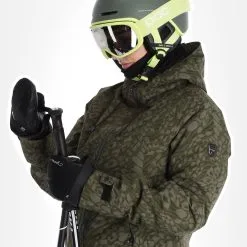 Rehall, Kiki-R Ski-jas Dames Dusty Panther Groen 14 Rehall, Kiki-R Ski-jas Dames Dusty Panther Groen -Cmp Ski-uitrusting Winkel rehall kiki r aa jas gevoerd dames dusty panther groen 22rehal142v2 BI 05