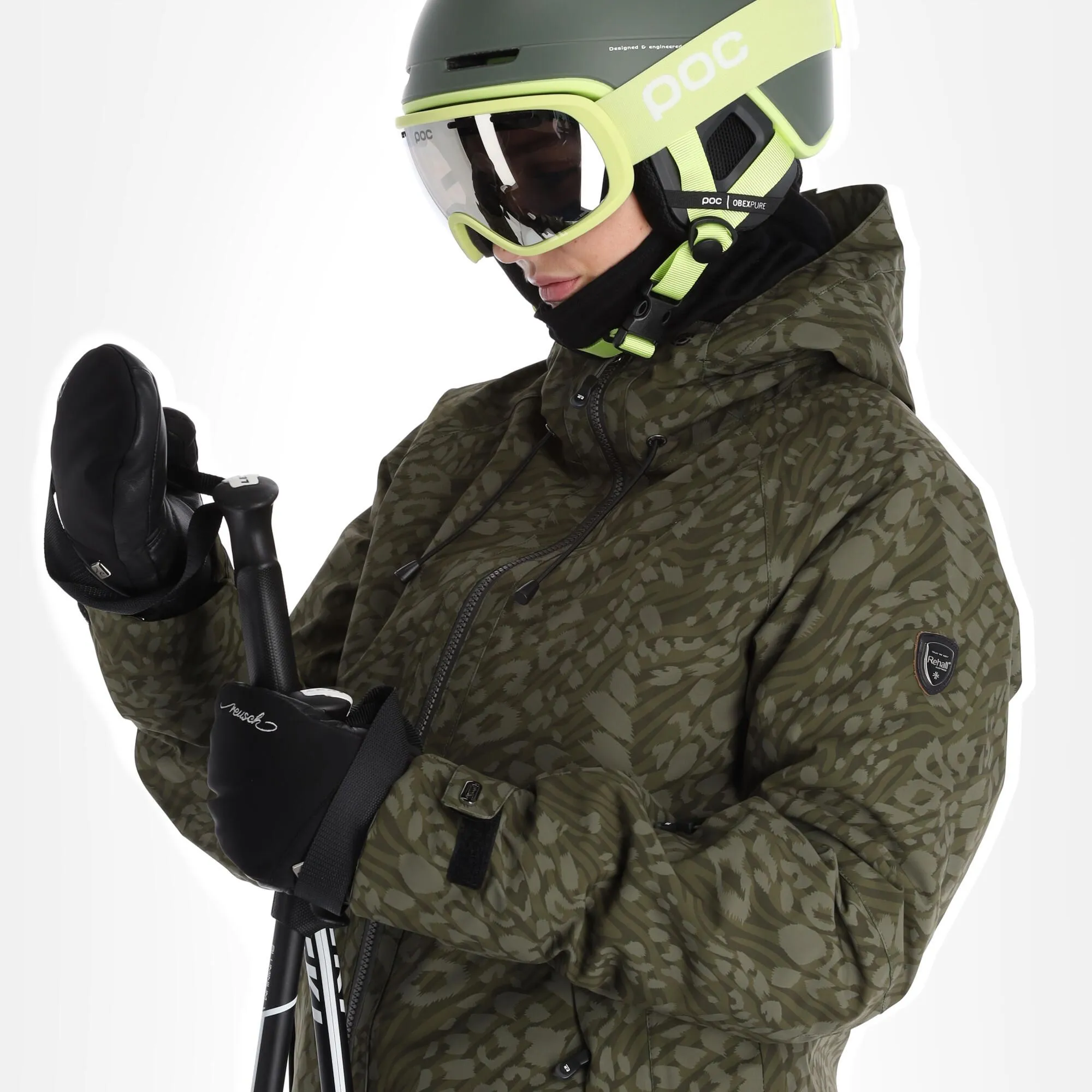 Rehall, Kiki-R Ski-jas Dames Dusty Panther Groen 4 Rehall, Kiki-R Ski-jas Dames Dusty Panther Groen - Afbeelding 4