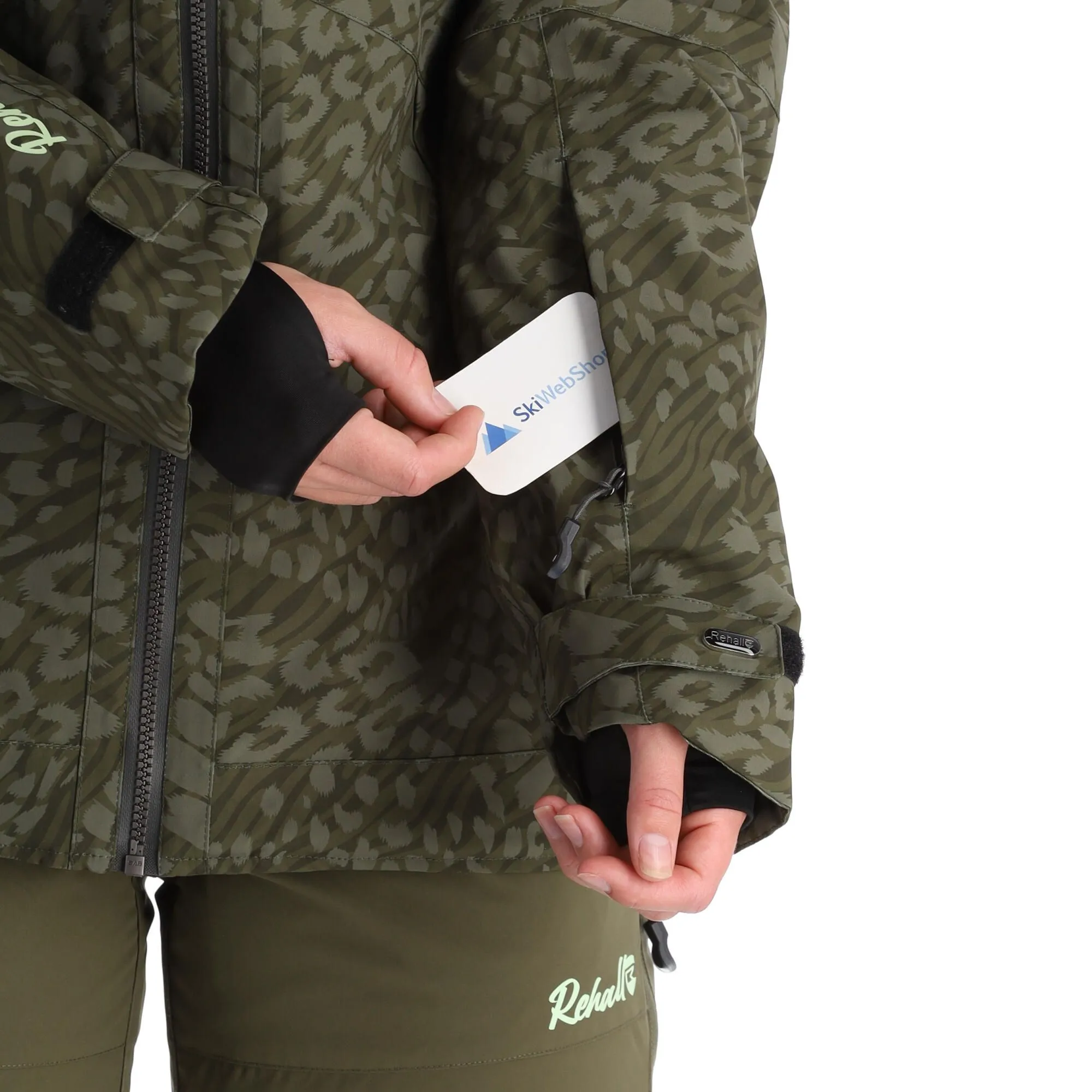 Rehall, Kiki-R Ski-jas Dames Dusty Panther Groen 7 Rehall, Kiki-R Ski-jas Dames Dusty Panther Groen - Afbeelding 7