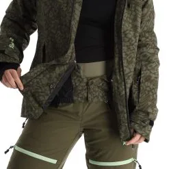 Rehall, Kiki-R Ski-jas Dames Dusty Panther Groen 18 Rehall, Kiki-R Ski-jas Dames Dusty Panther Groen -Cmp Ski-uitrusting Winkel rehall kiki r aa jas gevoerd dames dusty panther groen 22rehal142v2 BI 09