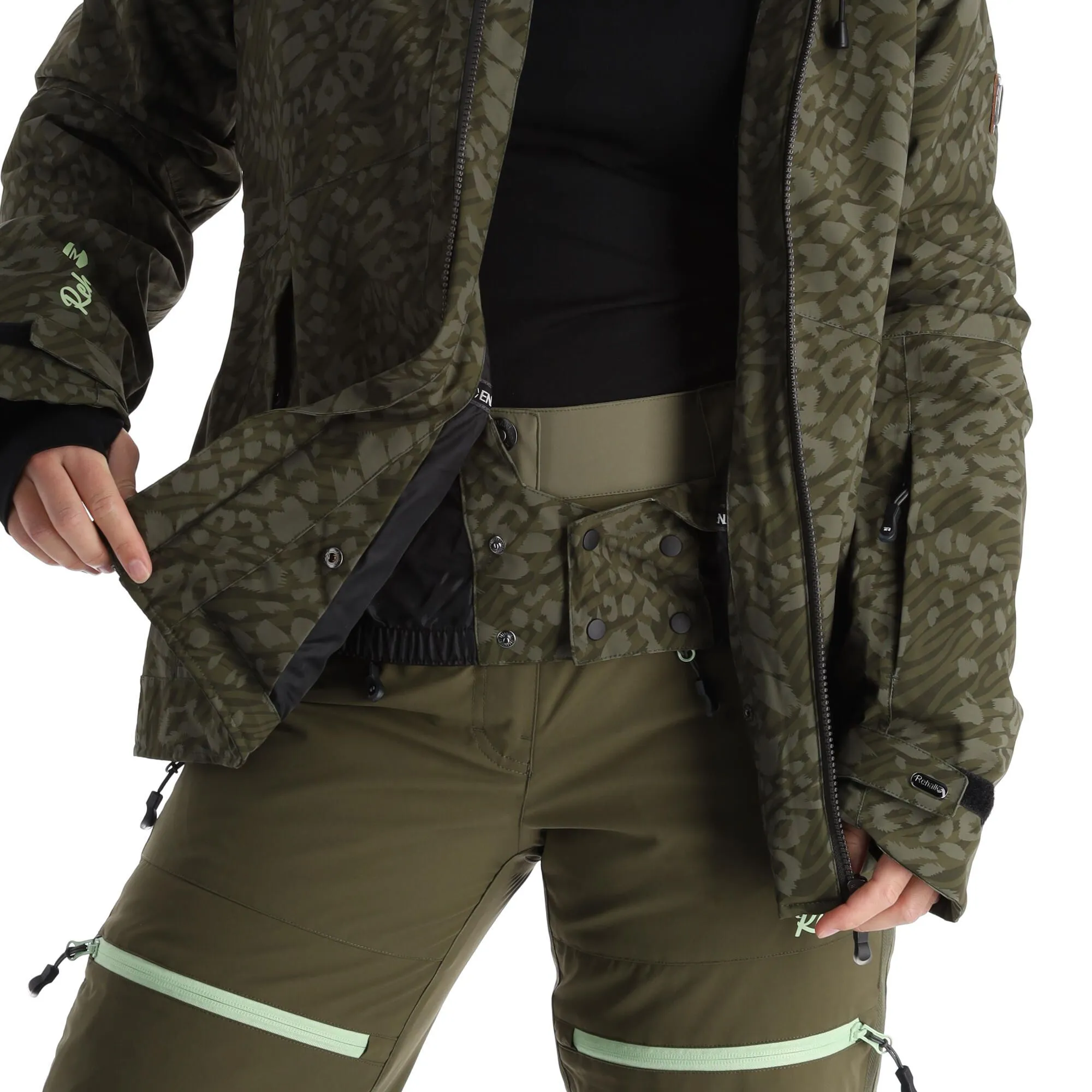 Rehall, Kiki-R Ski-jas Dames Dusty Panther Groen 8 Rehall, Kiki-R Ski-jas Dames Dusty Panther Groen - Afbeelding 8