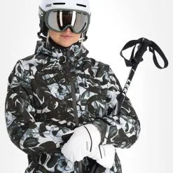 Rehall, Kiki-R Ski-jas Dames Snake Blauw -Cmp Ski-uitrusting Winkel rehall kiki r aa jas gevoerd dames snake blauw 22rehal142v3 BI 05