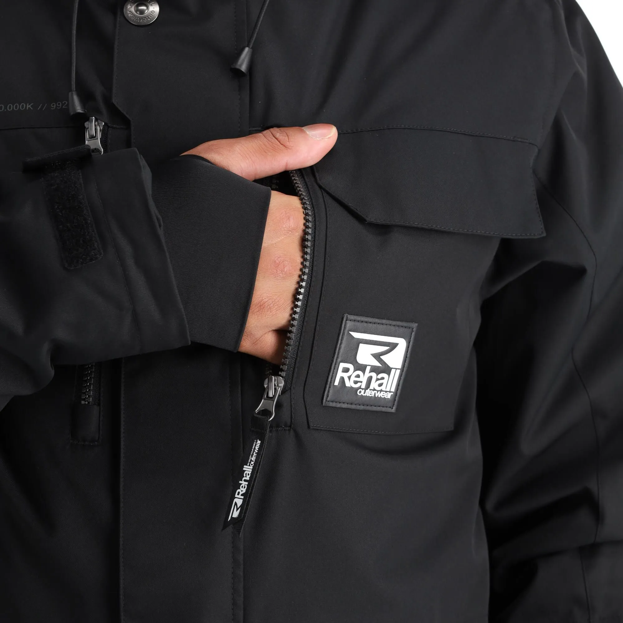 Rehall, Mason-R Ski-jas Heren Zwart 9 Rehall, Mason-R Ski-jas Heren Zwart - Afbeelding 9