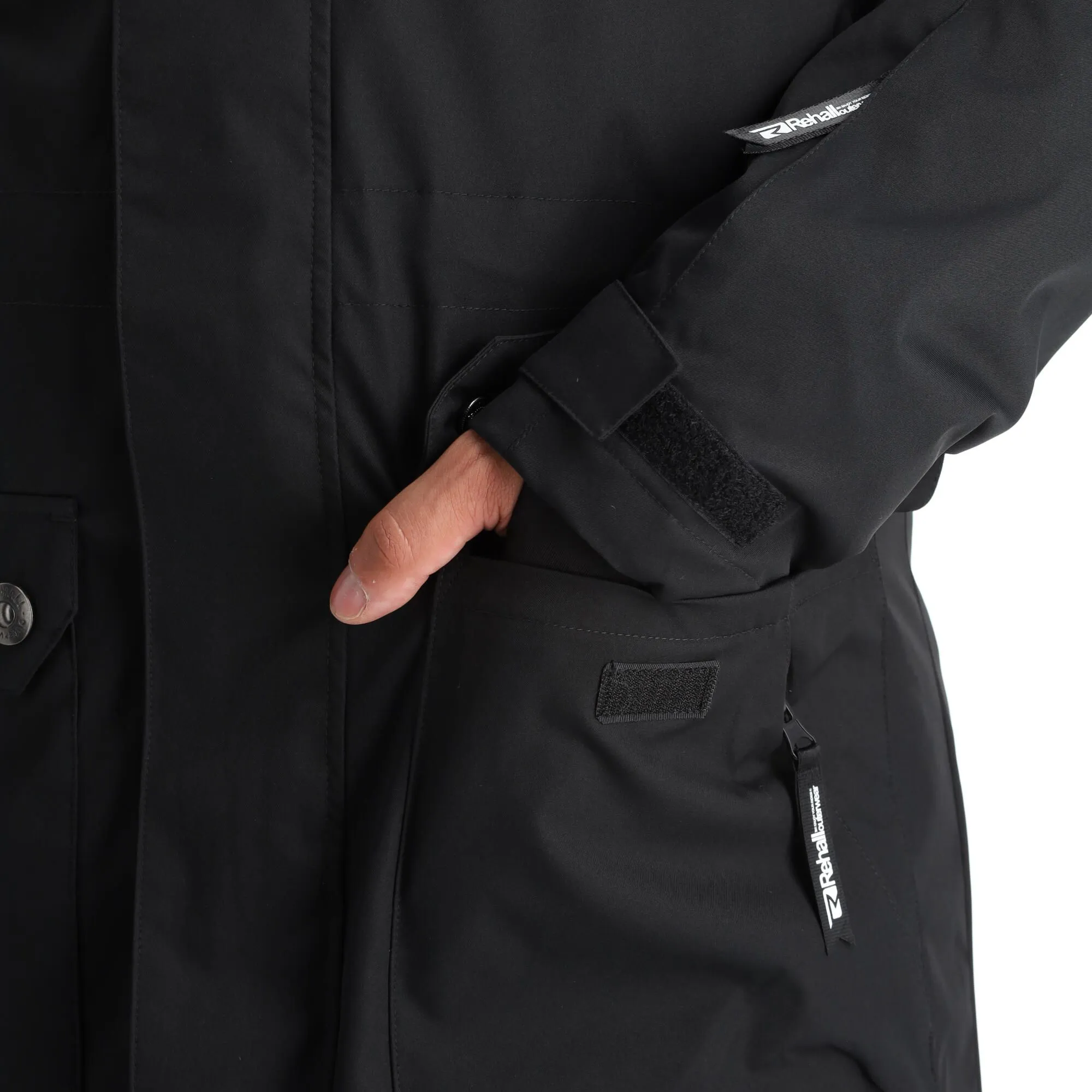 Rehall, Mason-R Ski-jas Heren Zwart 10 Rehall, Mason-R Ski-jas Heren Zwart - Afbeelding 10