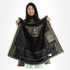 Rehall, Ricky-R Ski-jas Dames Olive Groen -Cmp Ski-uitrusting Winkel rehall ricky r aa jas gevoerd dames olive groen 22rehal140v1 BI 06