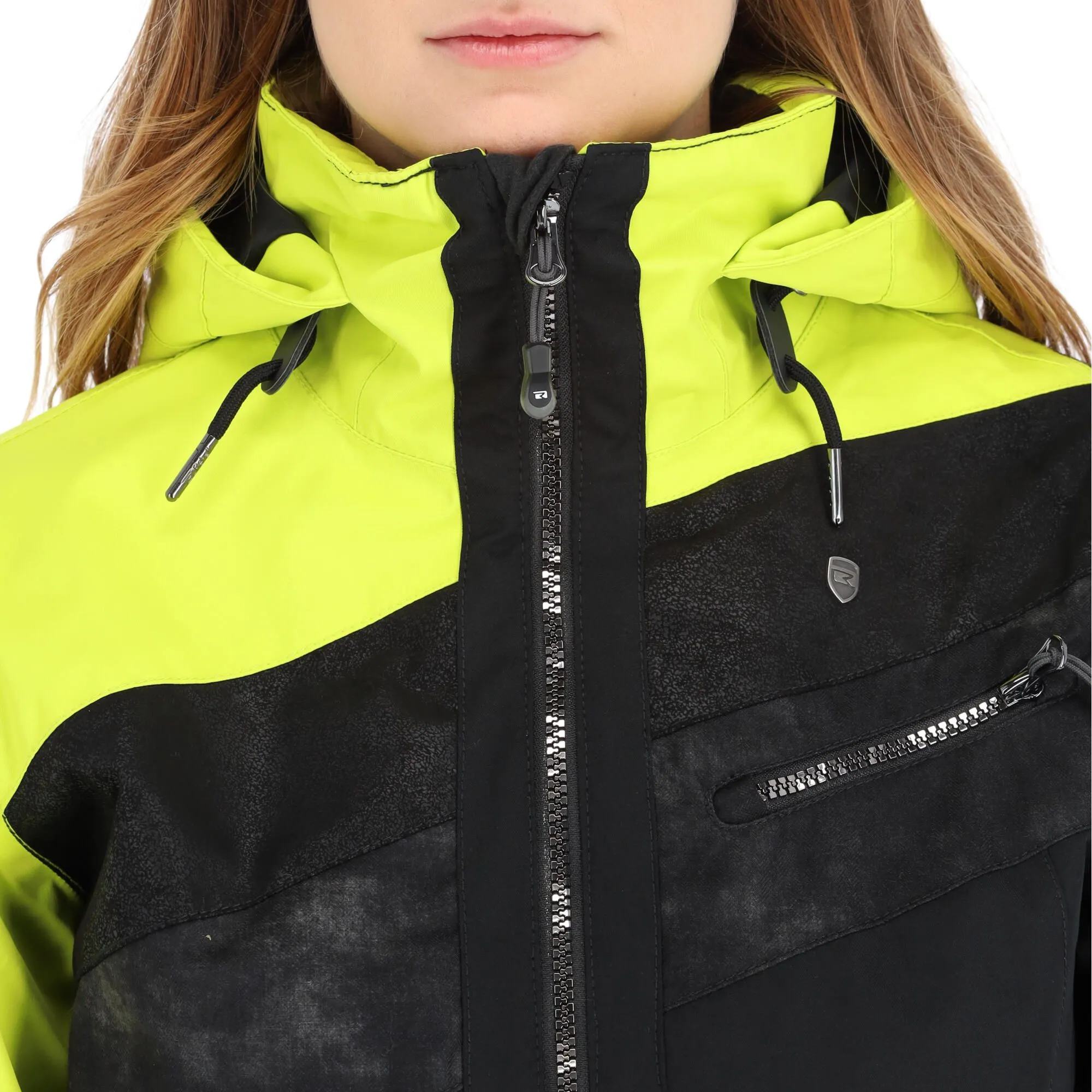 Rehall, Stormy-R Ski-jas Dames Lime Groen/Zwart 9 Rehall, Stormy-R Ski-jas Dames Lime Groen/Zwart - Afbeelding 9