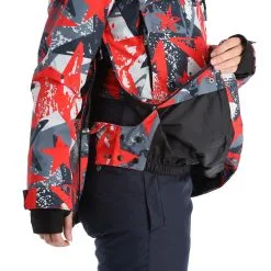 Rehall, Ziva-R Winter Anorak Dames Stars Coral Roze -Cmp Ski-uitrusting Winkel rehall ziva r af anorak dames stars coral roze 22rehal144v4 BI 08