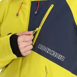 Rock Experience, Aiguille Ski-jas Heren Citronelle Blue Nights Geel -Cmp Ski-uitrusting Winkel rock experience aiguille aa jas gevoerd heren citronelle blue 22rocke103v2 BI 12