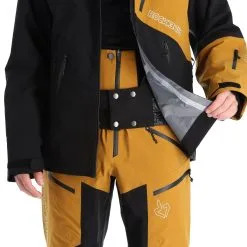 Rock Experience, Ice Thriller Hardshell Ski-jas Heren Caviar Golden Bruin -Cmp Ski-uitrusting Winkel rock experience ice thriller ab hardshell jas heren caviar golden 22rocke102v1 BI 08