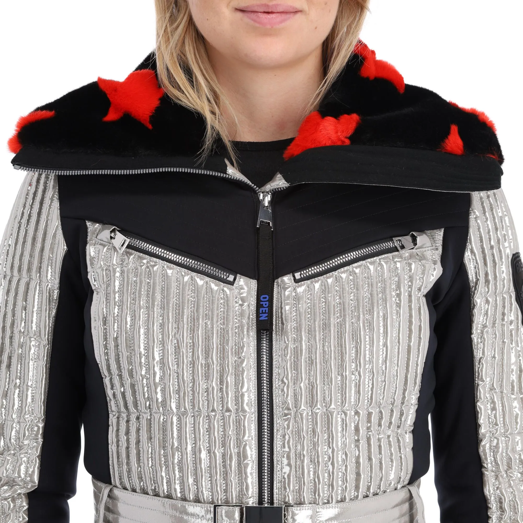 Rossignol, Maddy-Star Sl Jc De Castelbajac Ski-jas Dames Zilver 6 Rossignol, Maddy-Star Sl Jc De Castelbajac Ski-jas Dames Zilver - Afbeelding 6