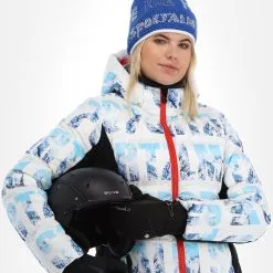 Sportalm Kitzbühel, 9820503185 Ski-jas Dames Optical Wit -Cmp Ski-uitrusting Winkel sportalm kitzbuhel 9820503185 aa jas gevoerd dames optical wit 22sport101v2 BI 05