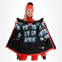 Sportalm Kitzbühel, 9820504189 Ski-jas Dames Carmine Rood -Cmp Ski-uitrusting Winkel sportalm kitzbuhel 9820504189 aa jas gevoerd dames carmine rood 22sport102v1 BI 06