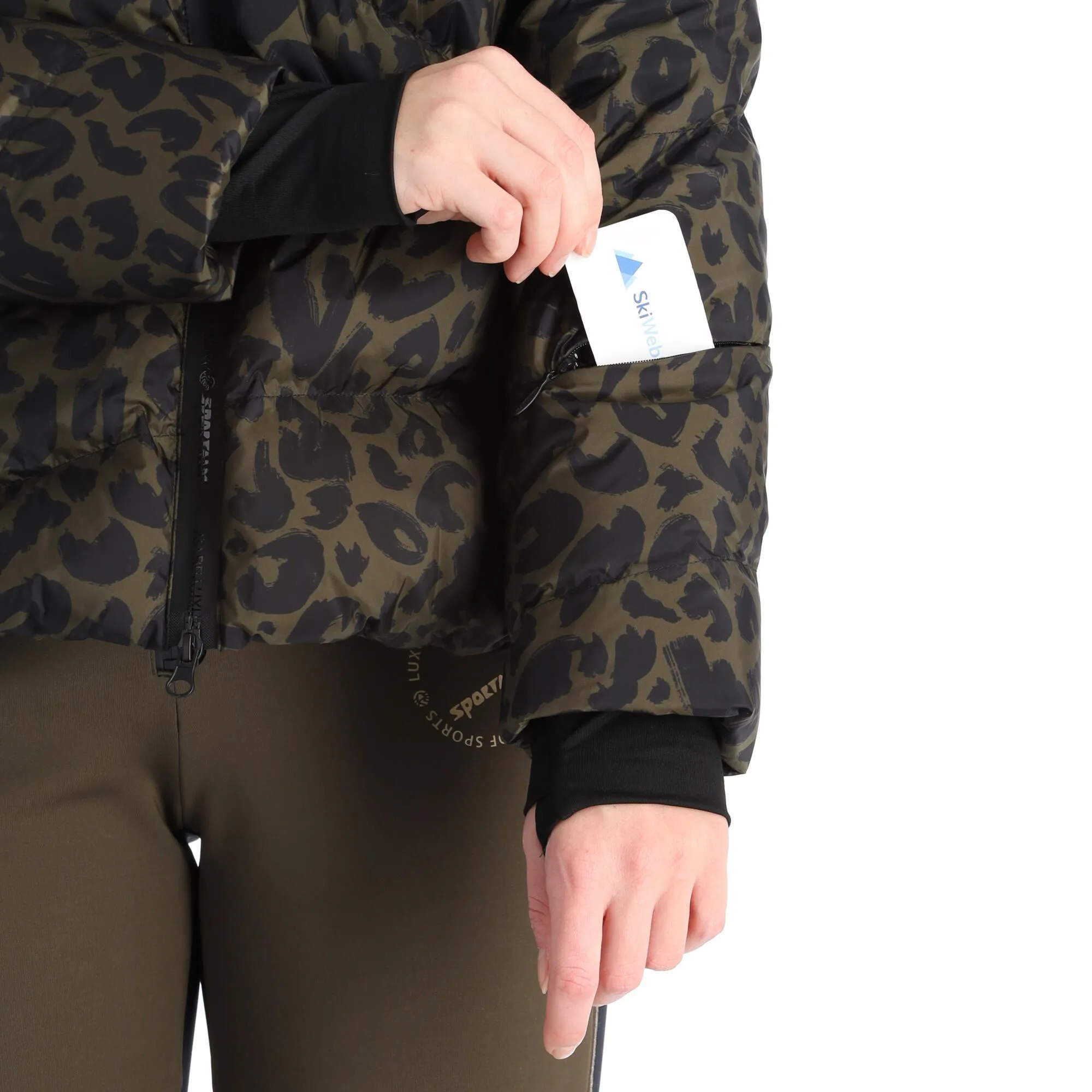 Sportalm Kitzbühel, 9820552135 Ski-jas Dames Olive Groen, Zwart 7 Sportalm Kitzbühel, 9820552135 Ski-jas Dames Olive Groen, Zwart - Afbeelding 7