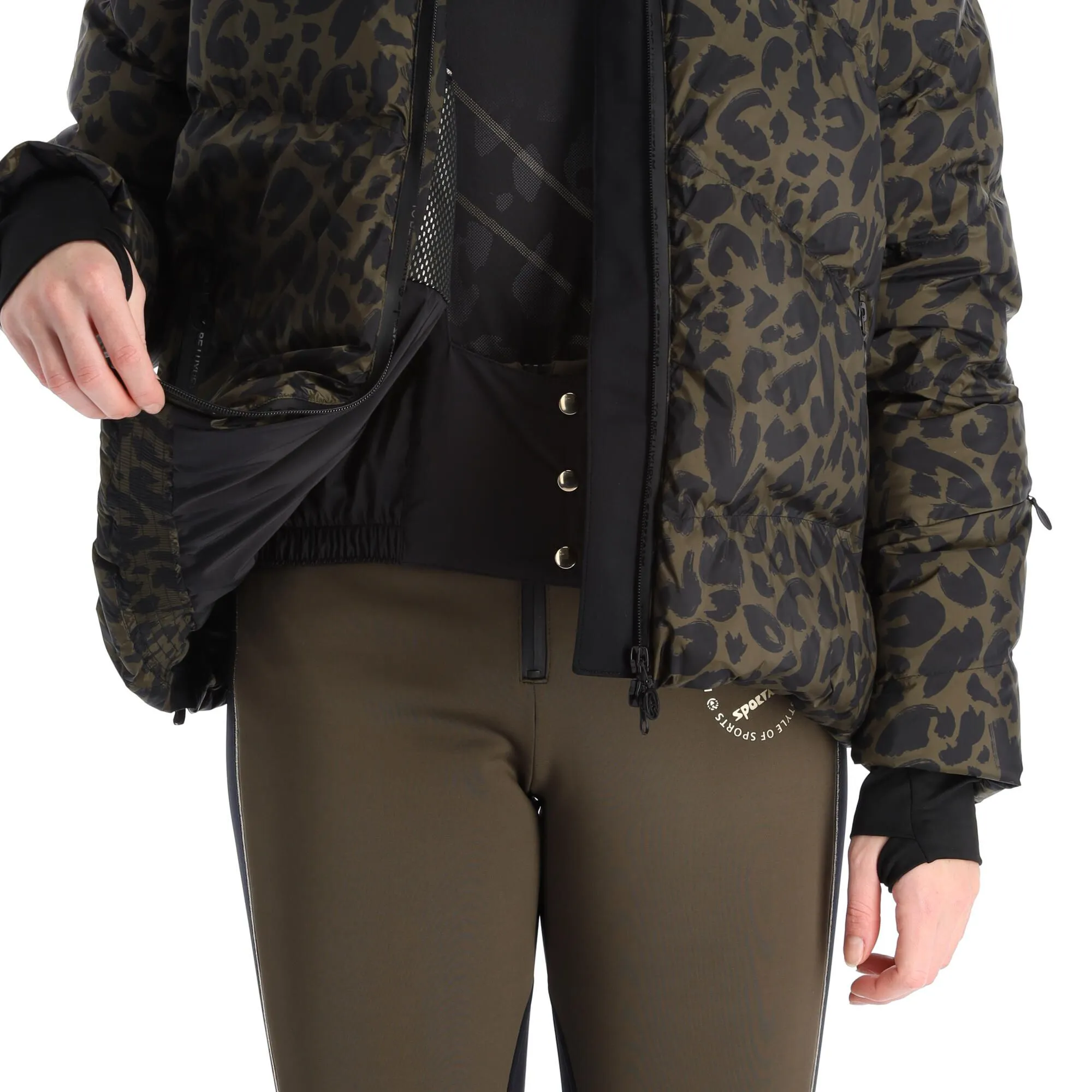 Sportalm Kitzbühel, 9820552135 Ski-jas Dames Olive Groen, Zwart 8 Sportalm Kitzbühel, 9820552135 Ski-jas Dames Olive Groen, Zwart - Afbeelding 8