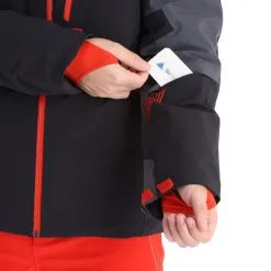 Spyder, Leader Ski-jas Heren Charcoal Grijs, Zwart -Cmp Ski-uitrusting Winkel spyder leader aa jas gevoerd heren charcoal grijs zwart 22spyde133v3 BI 08