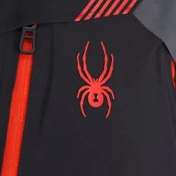 Spyder, Leader Ski-jas Heren Charcoal Grijs, Zwart -Cmp Ski-uitrusting Winkel spyder leader aa jas gevoerd heren charcoal grijs zwart 22spyde133v3 BI 15