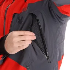 Spyder, Leader Ski-jas Heren Volcano Rood -Cmp Ski-uitrusting Winkel spyder leader aa jas gevoerd heren volcano rood 22spyde133v8 BI 10