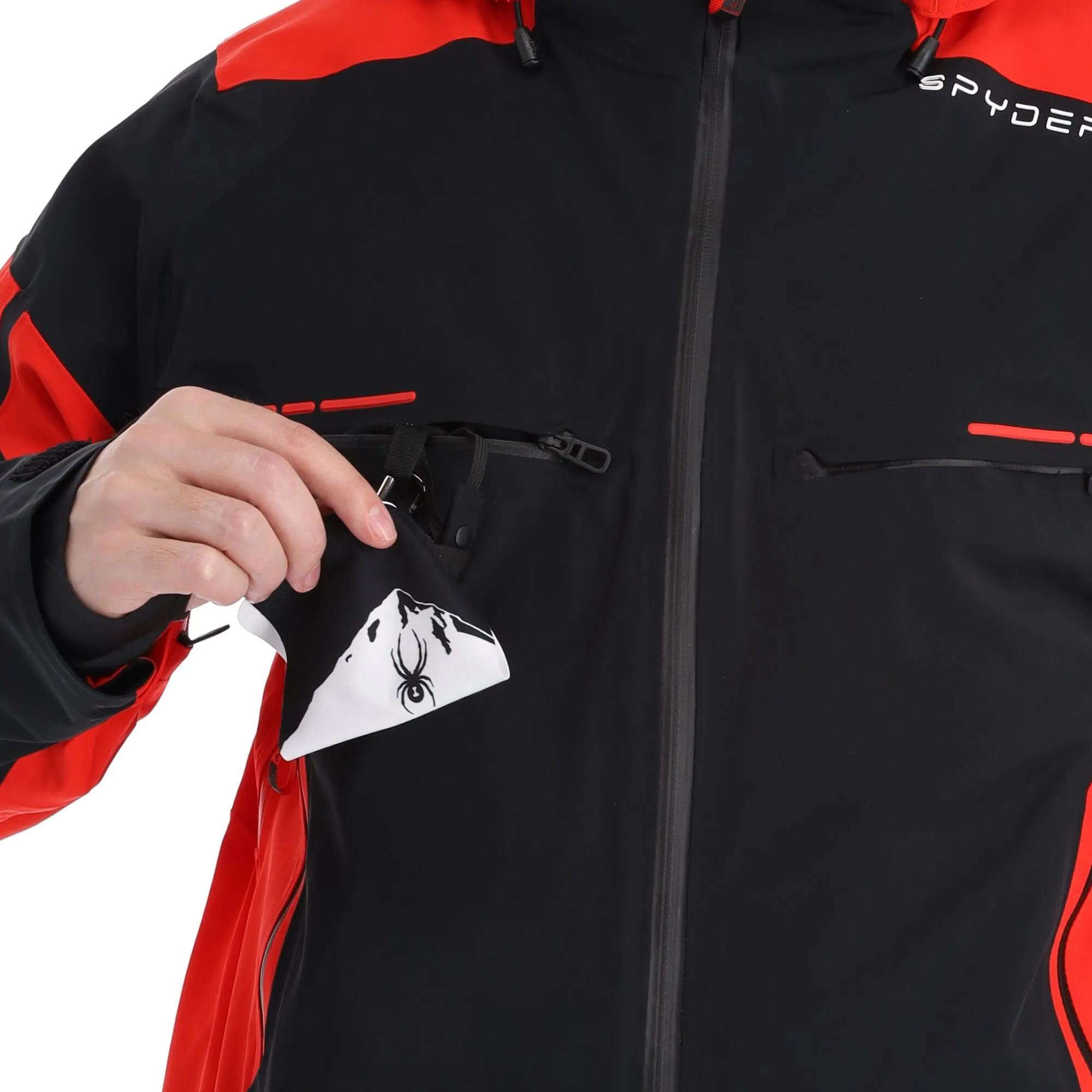 Spyder, Monterosa Gtx Ski-jas Heren Volcano Rood, Zwart 11 Spyder, Monterosa Gtx Ski-jas Heren Volcano Rood, Zwart - Afbeelding 11