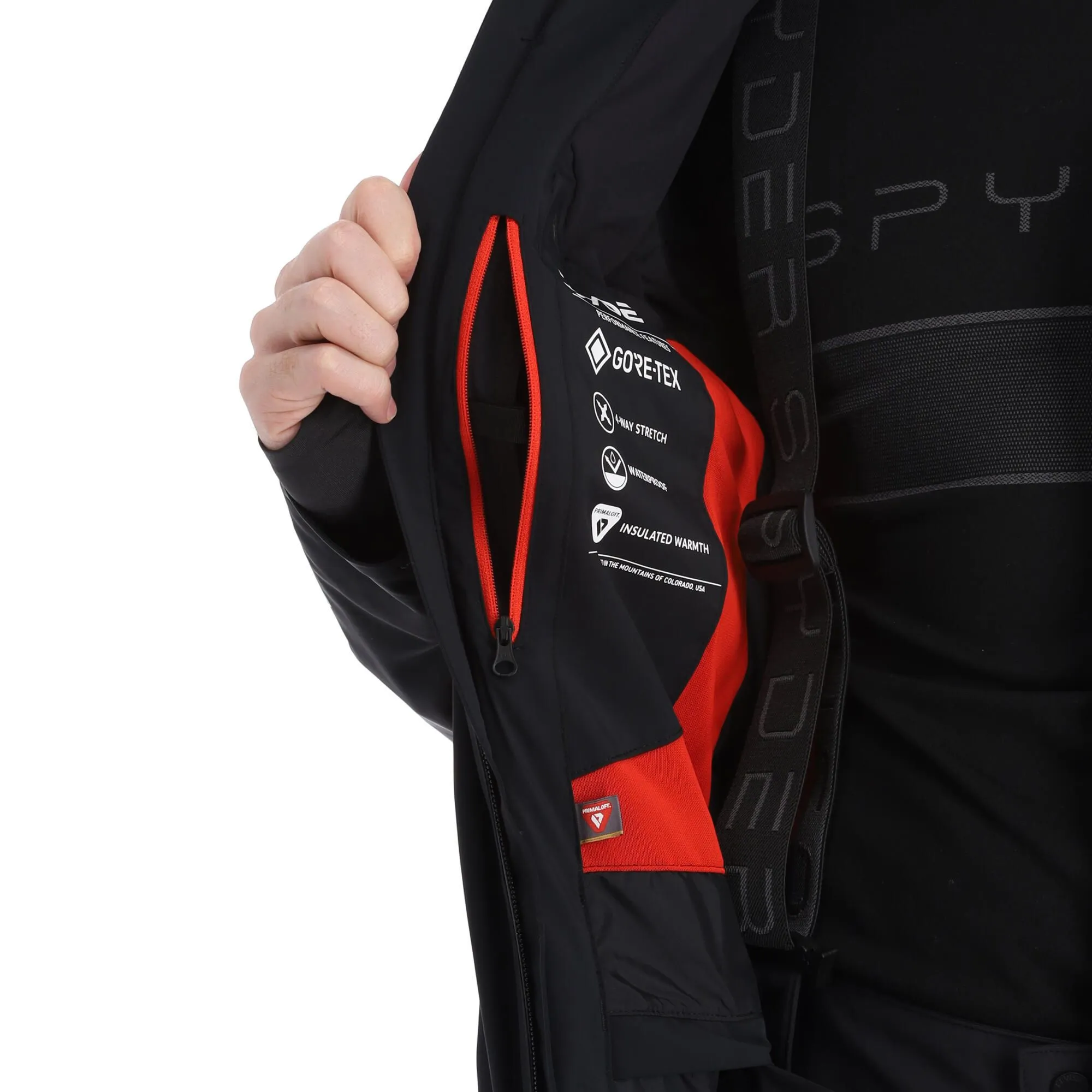 Spyder, Monterosa Gtx Ski-jas Heren Volcano Rood, Zwart 13 Spyder, Monterosa Gtx Ski-jas Heren Volcano Rood, Zwart - Afbeelding 13