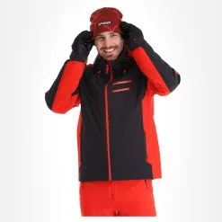 Spyder, Orbiter Ski-jas Heren Charcoal Grijs -Cmp Ski-uitrusting Winkel spyder orbiter aa jas gevoerd heren charcoal grijs zwart 22spyde132v1 BI 04