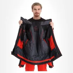 Spyder, Orbiter Ski-jas Heren Charcoal Grijs -Cmp Ski-uitrusting Winkel spyder orbiter aa jas gevoerd heren charcoal grijs zwart 22spyde132v1 BI 05