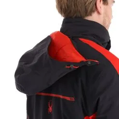 Spyder, Orbiter Ski-jas Heren Charcoal Grijs -Cmp Ski-uitrusting Winkel spyder orbiter aa jas gevoerd heren charcoal grijs zwart 22spyde132v1 BI 11