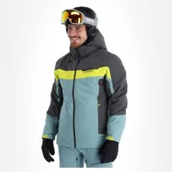 Spyder, Seventy - Eight Ski-jas Heren Ebony Tundra Grijs -Cmp Ski-uitrusting Winkel spyder seventy eight aa jas gevoerd heren ebony tundra grijs 22spyde135v3 BI 04