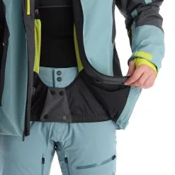 Spyder, Seventy - Eight Ski-jas Heren Ebony Tundra Grijs -Cmp Ski-uitrusting Winkel spyder seventy eight aa jas gevoerd heren ebony tundra grijs 22spyde135v3 BI 10