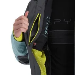 Spyder, Seventy - Eight Ski-jas Heren Ebony Tundra Grijs -Cmp Ski-uitrusting Winkel spyder seventy eight aa jas gevoerd heren ebony tundra grijs 22spyde135v3 BI 13