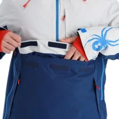 Spyder, Signal Winter Anorak Heren Glacier Blauw, Wit -Cmp Ski-uitrusting Winkel spyder signal af anorak heren glacier blauw wit 22spyde118v1 BI 14