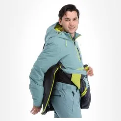 Spyder, Signal Winter Anorak Heren Tundra Blauw -Cmp Ski-uitrusting Winkel spyder signal af anorak heren tundra blauw 22spyde118v2 BI 06