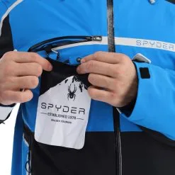 Spyder, Titan Ski-jas Heren Collegiate Blauw -Cmp Ski-uitrusting Winkel spyder titan aa jas gevoerd heren collegiate blauw 22spyde134v4 BI 09
