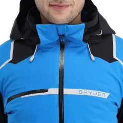 Spyder, Titan Ski-jas Heren Collegiate Blauw -Cmp Ski-uitrusting Winkel spyder titan aa jas gevoerd heren collegiate blauw 22spyde134v4 BI 14