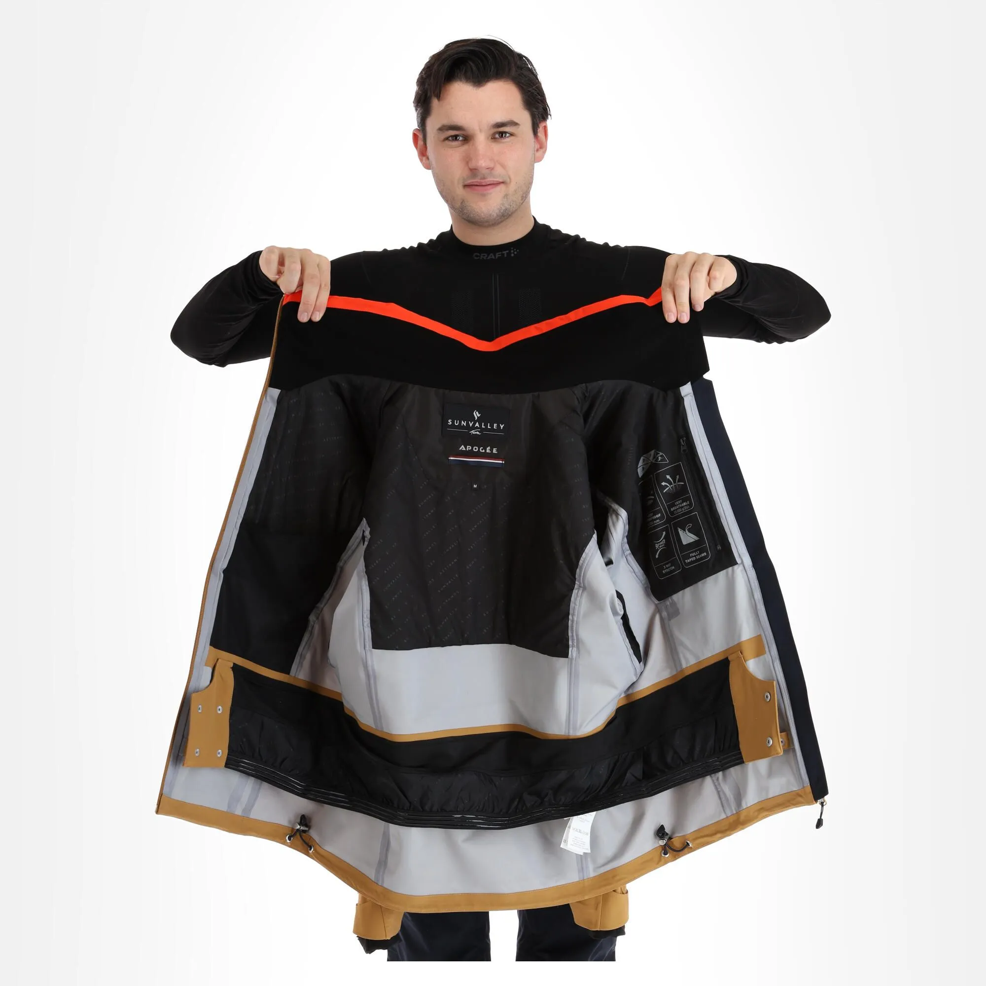 Sun Valley, Darkyl Ski-jas Heren Camel Bruin 5 Sun Valley, Darkyl Ski-jas Heren Camel Bruin - Afbeelding 5