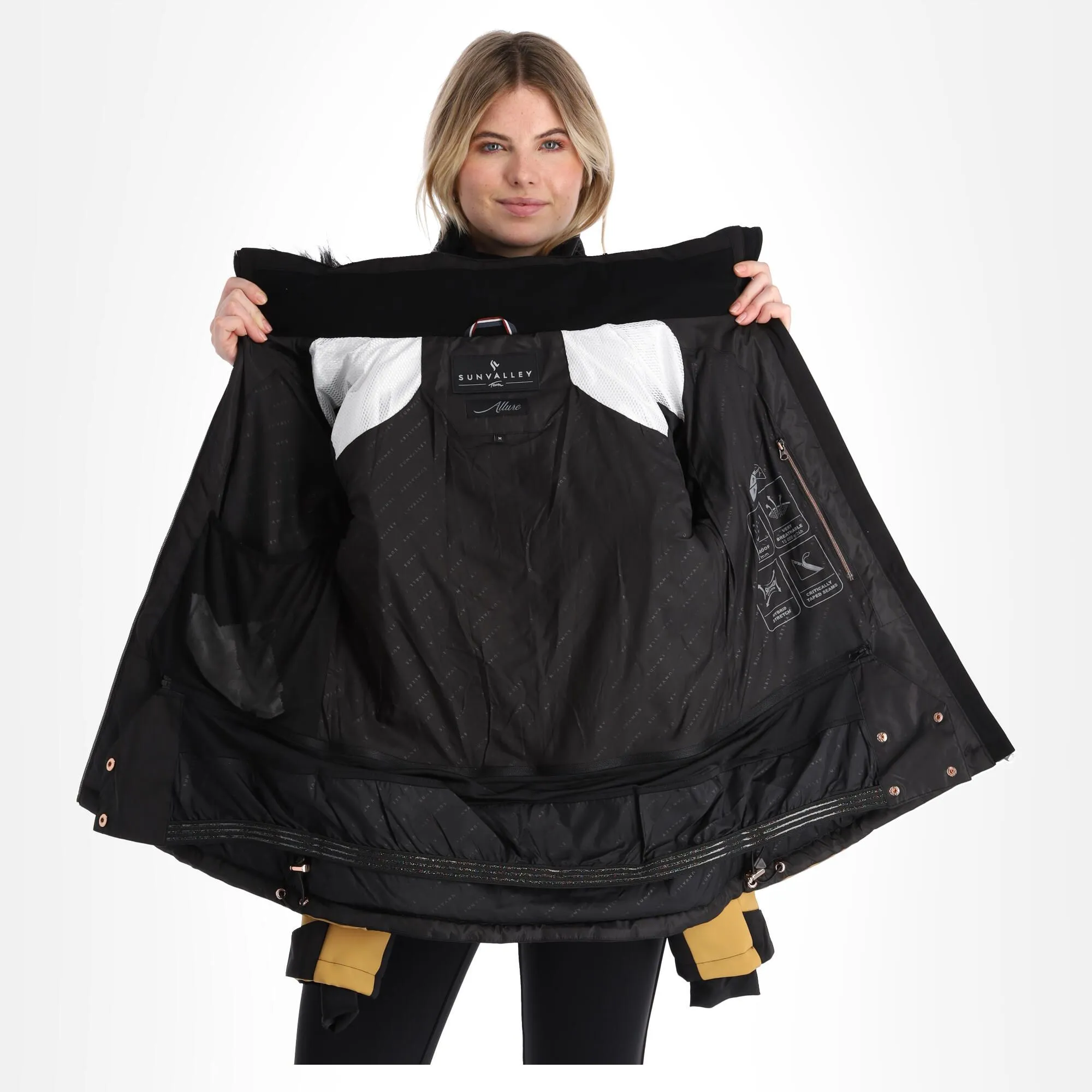 Sun Valley, Kors Ski-jas Dames Zwart 5 Sun Valley, Kors Ski-jas Dames Zwart - Afbeelding 5