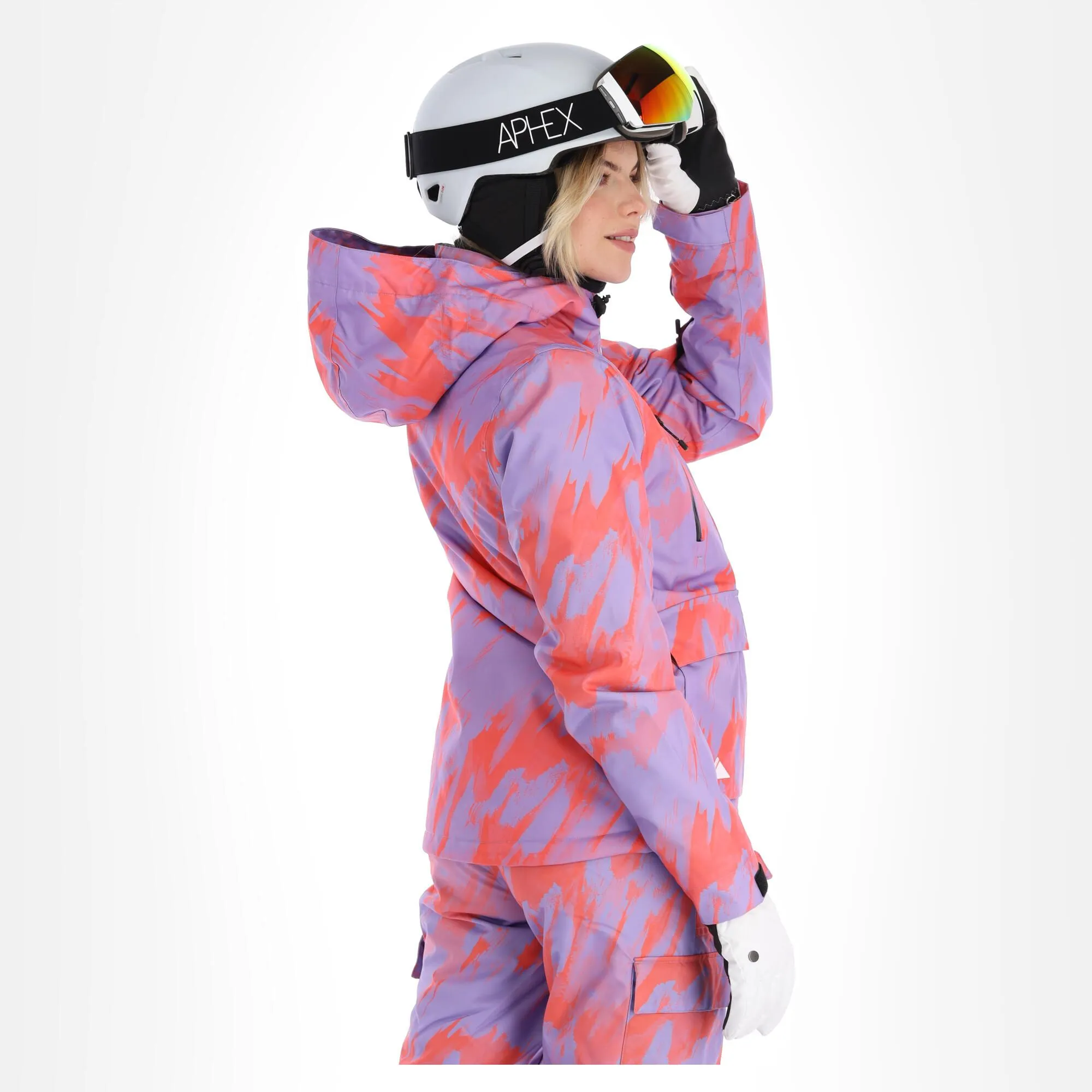 Superdry, Rescue Jacket Ski-jas Dames Brush Camo Lilac Roze 2 Superdry, Rescue Jacket Ski-jas Dames Brush Camo Lilac Roze - Afbeelding 2