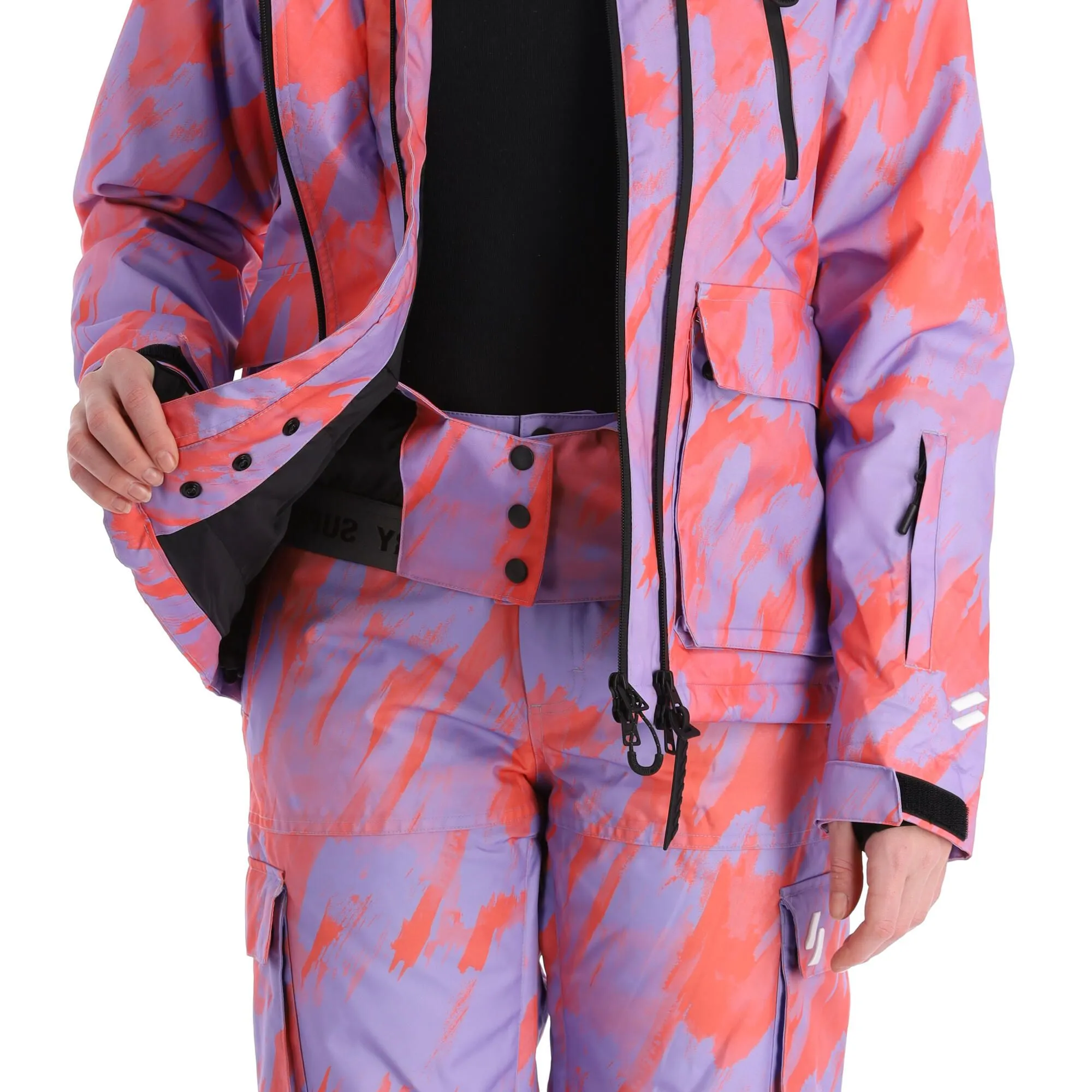 Superdry, Rescue Jacket Ski-jas Dames Brush Camo Lilac Roze 8 Superdry, Rescue Jacket Ski-jas Dames Brush Camo Lilac Roze - Afbeelding 8