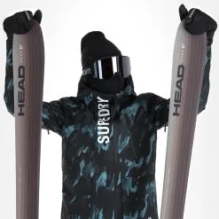 Superdry, Rescue Jacket Ski-jas Heren Brush Camo Dark Large Groen, Zwart -Cmp Ski-uitrusting Winkel superdry rescue jacket aa jas gevoerd heren brush camo dark large 22super103v2 BI 05