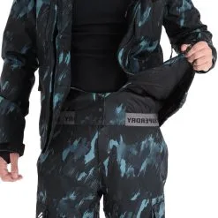 Superdry, Rescue Jacket Ski-jas Heren Brush Camo Dark Large Groen, Zwart -Cmp Ski-uitrusting Winkel superdry rescue jacket aa jas gevoerd heren brush camo dark large 22super103v2 BI 08