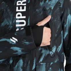 Superdry, Rescue Jacket Ski-jas Heren Brush Camo Dark Large Groen, Zwart -Cmp Ski-uitrusting Winkel superdry rescue jacket aa jas gevoerd heren brush camo dark large 22super103v2 BI 09