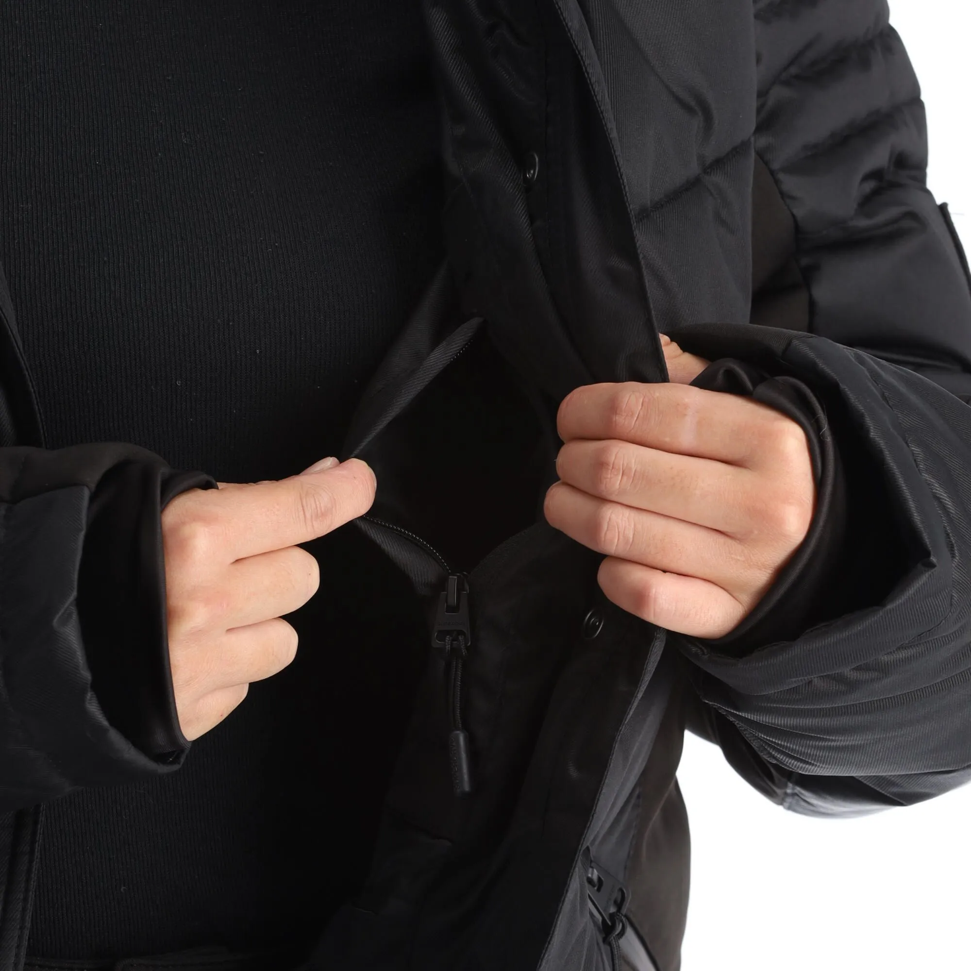 Superdry, Snow Luxe Puffer Ski-jas Dames Zwart 13 Superdry, Snow Luxe Puffer Ski-jas Dames Zwart - Afbeelding 13