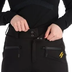 Superdry, Softshell Slalom Pant Skibroek Dames Zwart -Cmp Ski-uitrusting Winkel superdry softshell slalom pant ba skibroek gevoerd dames zwart 22super107v1 BI 05