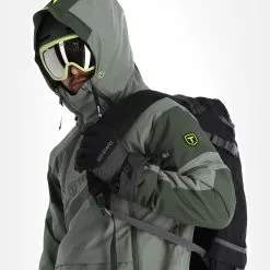 Tenson, Aerismo Jackorak Ski-jas Heren Grey Groen -Cmp Ski-uitrusting Winkel tenson aerismo jackorak aa jas gevoerd heren grey groen 22tenso109v2 BI 05