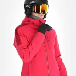 Tenson, Core Ski Jacket Ski-jas Dames Cerise Rood -Cmp Ski-uitrusting Winkel tenson core ski jacket aa jas gevoerd dames cerise rood AA21ten107a BI 05