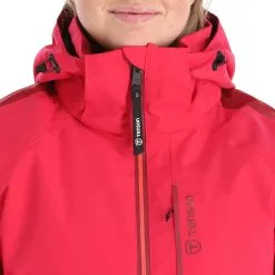 Tenson, Core Ski Jacket Ski-jas Dames Cerise Rood -Cmp Ski-uitrusting Winkel tenson core ski jacket aa jas gevoerd dames cerise rood AA21ten107a BI 07